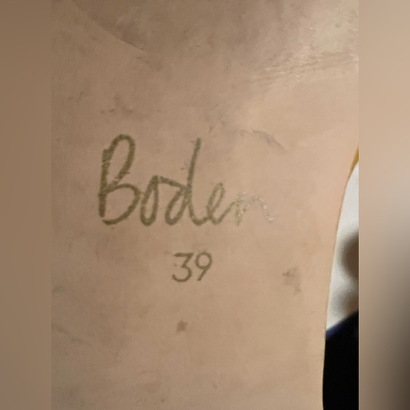 BODEN Leather Gladiator Sandals Sz 8 Mustard Yellow Sz 39 8 - Picture 7 of 7